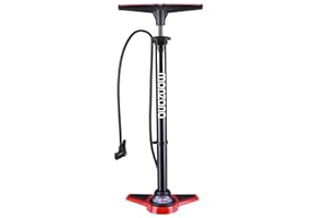 Monzana Pompe à air Haute Pression avec manomètre 7 Bars Pompe à Pied vélo Embout gonflage Universel Polyvalente