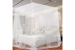 Moskitonetz, opamoo Fliegennetz Mückennetz Feinmaschiges Moskitonetz Großes Moskitonetz Quadratische Moskitonetze für Doppelb