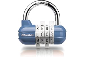 Master Lock 1534EURD Candado con Combinación, Color aleatorio, 5,9 x 6,4 x 2,6 cm