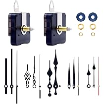 5 Pièces Mécanisme Horloge Murale Kit Silencieux Avec 12 Aiguilles