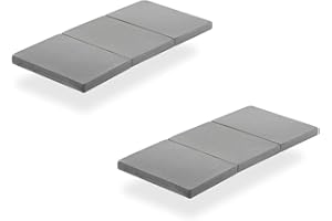 DREAMDI Lot X2 Colchón de Cuna de Viaje Plegable 120x60 cm, Colchoneta Espuma, 5 cm de Grosor, Plegable, Colchón Parque Cuna,3 Piezas…