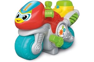 Clementoni Baby Ale Moto Mundial, Juego de Primera Infancia para niño a Partir de 10 Meses, estimula el Desarrollo Motor, el lenguaje y la comprensión de la Causa-Efecto, Fabricado en Italia, Idioma