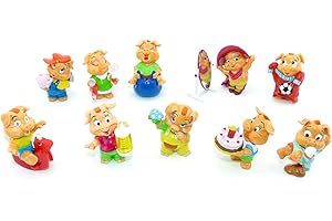 Kinder Überraschung 10 Maiali Figure der Pinky Piggys Von 2000 (Set Completi)