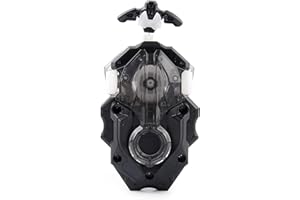 TuKIIE Bey Battling Top Launcher for Kids, Battling Gyro Burst Launcher for Left Right Custom Gyro B-184 (All-black)