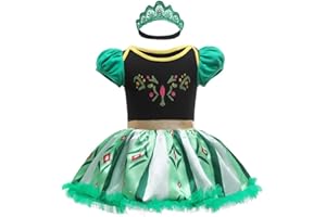 Lito Angels Baby Mädchen Prinzessin Kostüm Kleid Body Strampler Party Verkleidung Outfit mit Stirnban