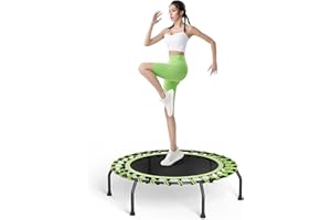 The Fellie Rebounder Trampoline pour adultes 101,6 cm/121,9 cm Mini trampoline intérieur extérieur Fitness Trampolines Petit rebond élastique pour exercice d'entraînement