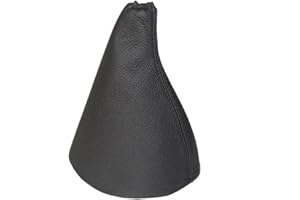The Tuning-Shop Ltd For Citroen Dispatch II 2007-2014 Gear Stick Gaiter Black Genuine Leather