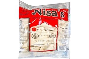 VEENAS NISA'S Meat Samosa | 40Pieces | Home Made | Frozen | Frozen Meat Samosa | Easy Cook | Crispy Snacks for All Time | Authentic | Indian Origin | 1790G