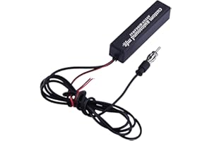 PolarLander Coche camión electrónica estéreo Am/FM Radio Ocultos Antena amplificada Kit Universal