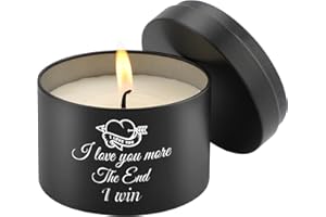 PRSTENLY Gifts for Him, Metal Jars Candles Gifts for Boyfriend Husband Fiance Birthday Valentines Anniversary Christmas