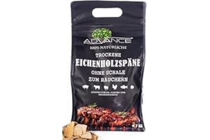 Advance Räucherchips Räuchern Grillen Barbecue Raucharoma Räucherholz Für Grill Smoker Gasgrill Und Elektrogrill Zum BBQ 700 g Räuchern Von Fleisch (Eiche)