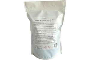 FertilTech Sulfate de Cuivre 1.5 kg - Traitement Algues, Engrais Plantes & Bouillie Bordelaise | Anti-Mildiou & Fongicide Naturel | Qualité Agricole & Aquaponie