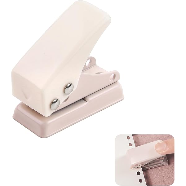 Perforatrice Mini Per Carta Portatile - Viola, Manuale, Per Ufficio E DIY, Fino A 10 Fogli - Foto 1