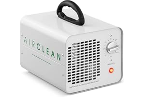 Ulsonix Generatore die Ozono professionale AIRCLEAN 10G-WL Purificatore d'aria Ozonizzatore (10.000 mg/h, 100 W, Timer da 120 m, Alluminio Verniciato a Polvere)