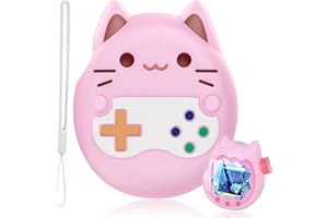 CYUXING 3Pcs Screen Protector for Tamagotchi Paradise, Silicone Case Cover with Lanyard, Non-Scratch Clear Film, Accessories for Tamagotchi Paradise, Shockproof Full-Body Skin