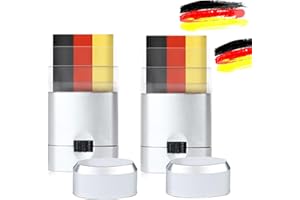 ATMWM 2 Stück Deutschland Schminkstift,Deutschland Fanartikel,Fanartikel Fanartikel Deutschland,Schminkstift Deutschland,Fussball Schminke,EM Fanartike,Weihnachts/Geburtstagsparty Dekorationen