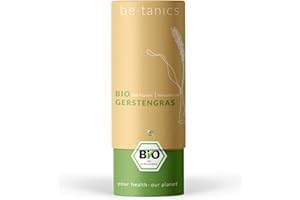 ‎BE TANICS be tanics Bio Gerstengras 180 Kapseln - Reich an Zink - Laborgeprüft - ohne Zusätze und Extrakte - Deutscher Anbau & Herstellung