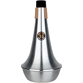 Pro Tec Protec Liberty Bass Trombone Aluminum Mute-Straight, Model ML108, G&uuml;m&uuml;ş, Siyah, Kahverengi