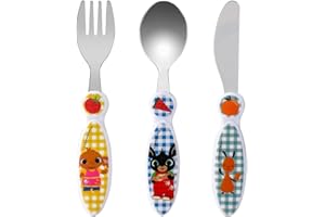 ZAWADI GLOBAL Bing - Set di posate per bambini, 3 pezzi, coltello, forchetta, cucchiaio