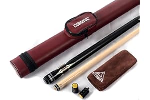 CUESOUL 19 Once 1/2 Snodato Maple Stecche da Biliardo con Il Caso