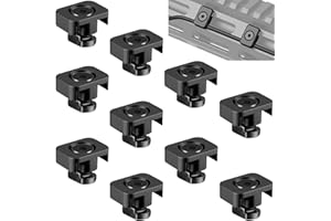 YONCONO - Juego de 10 guías de cable para interruptor de presión Picatinny compatible con el sistema M-Lok, soportes de gestión de cables para Flashlight y Laser