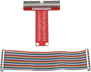 SUNFOUNDER GPIO Breakout Expansion Board for Raspberry Pi B+ 40-pin GPIO Cable Plus Adapter