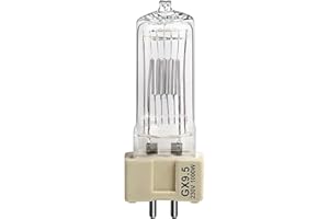 LedWekei Bombillas halógenas GX9.5, halógenas de 220v GX 9,5 1000w, bombillas de foco, bombillas de luz blanca cálida regulables 3200K 1 Uds