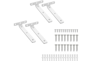 Mooche Set med 4 flytande hyllhållare, 15 x 7,5 cm