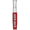 Rimmel London Stay Glossy, 440 Firecracker, Lip Gloss, Non-Sticky, Cruelty-Free, Color and Shine, Up To 6-Hour Wear, Precise Applicator, 0.18oz
