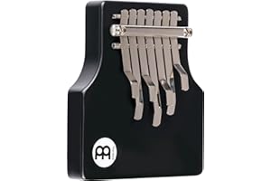 Meinl Percussion Solid Series Kalimba - Medium-Large Thumb Piano - Tuning E G D E C A A - Pine / Steel, Black / Chrome (KA7-M-BK)