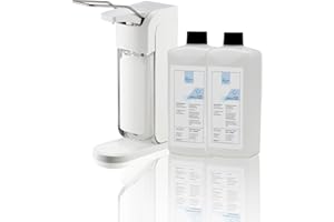 ‎BLANC HYGIENIC Blanc HYGIENIC Desinfektionsspender Universal – Armhebel-Spender, Abtropfschale und 2 x 500 ml Desinfektionsmittel, ergiebige Händedesinfektion, Dosierung einstellbar, Weiß