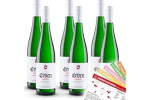 ‎VINOX Erben Spätlese QmP, feinfruchtig, sortenreines Weinpaket + VINOX Winecards (6x0,75l)