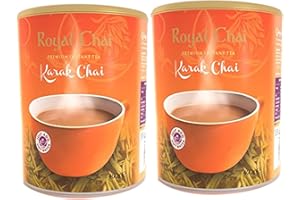 Royal Chai Karak Chai Unsweetened Tub 400g (Pack of 2) Karak Tea