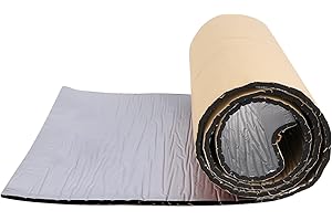 Putentfun Car Heat Sound Deadening Insulation Mat,Deadener Pad,Automobile Sound Deadening & Heat Insulation Material, Auto Exhaust Muffler Hood Door Waterproof (200cmx50cmx1cm)