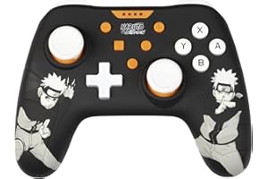 Konix Naruto Shippuden Manette filaire pour Nintendo Switch, Switch 2 et PC - Fonction vibration - Câble 3 m - Motif Naruto - Noir