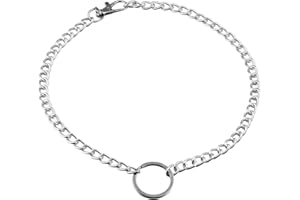 MILAKOO Steampunk Gothic Chains Necklace Choker Collar Hoop Necklace for Men Women