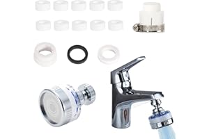 AUDIO FREQUENCY% Filtre Eau Robinet Filtre Anti Calcaire Filtre Robinet Anti Calcaire Filtre à Eau Robinet Livré Avec 10 éLéMents Filtrants, AdaptéS à La Cuisine, à La Salle De Bain Et Au Jardin ExtéRieur