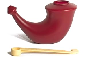 Rhino Horn Outil d’irrigation nasale Rouge