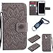 Produktbild für Samsung Galaxy S5 mini Hülle Blume Premium PU Leder Schutzhülle für Samsung Galaxy S5 mini Bookstyle Tasche Schale PU Case mit Standfunktion+Outdoor Kompass Schlüsselanhänge) #Q