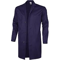 Qualitex Berufsmantel-Basic Manteau De Travail 100% Coton 240 G/m² - Coupe Droite Et Confortable