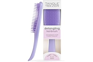 Tangle Teezer | The Naturally Curly Wet Detangler Hairbrush for 3C to 4C Hair | Reduces Frizz | Purple Passion