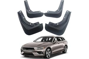 FUSKL 4Pcs Car Mud Flaps for Volvo V60 MK II Estate 2019-2021 2020, Splash Guards Fender Auto Wheel Mudguards External Protects Accessories