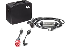 SMART JUICE Juice Booster 2 Basic Set IT, Mobile Wallbox 22kW Senza Installazione, Caricabatteria Auto Elettrica con Cavo Tipo 2, Leggero e Impermeabile IP67, Include Adattatore CEE32 Rosso + Tipo L (IT)