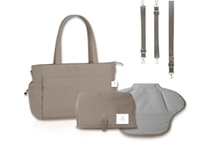 Mimis & Boris Borsa per passeggino universale per fasciatoio, organizer per passeggino, grande capacità, impermeabile, per passeggino, con fasciatoio portatile, incluso, design moderno elegante