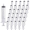 EGEN Syringe-Individually Sealed with Cap, Measurement, for Scientific Labs, Measuring Liquids, Feeding Pets, Oil or Glue Applicator (30 Pack 10ML)