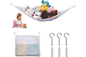 BEIIEB 2 pezzi di durevole organizer per amaca per giocattoli, salvaspazio completo, adatto ad ogni angolo