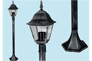 FRASCHETTI LAMPIONE SU PALO DA GIARDINO PARCO PIAZZALE CON LANTERNA H 106