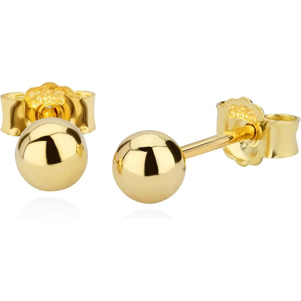 Orecchini copriforo fiorellino 4 petali oro giallo 18kt Luigi Quaglia