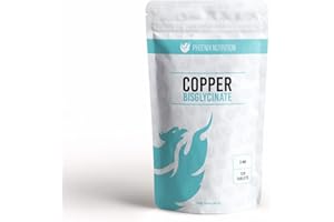 Copper Bisglycinate 3mg x 120 Tablets (Bioavailable Chelated Form) by Phoenix Nutrition