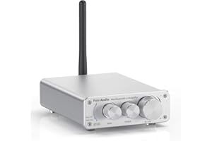 Fosi Audio BT10A-S Amplificatore Audio Stereo Bluetooth 5.0 Sintoamplificatore 2 Canali Classe D Mini Hi-Fi Amp Integrato per